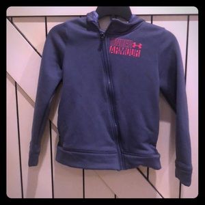Girls under armour zip up hoodie